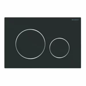 Nuleidimo klavišas Geberit Sigma20 chromas/juodas matinis 115.882.14.1