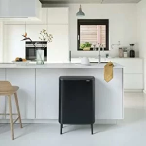 Šiukšliadėžė Brabantia Bo Touch Bin Hi 2*30 l juoda