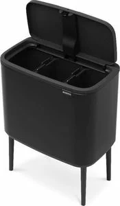 Šiukšliadėžė Brabantia Bo Touch Bin 3*11 l juoda matinė - Image 2