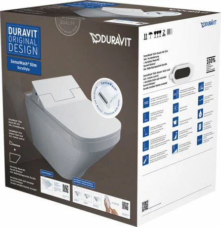 Pakabinamas klozetas su bidė funkcija Duravit DuraStyle Rimless + dangtis Sensowash SC