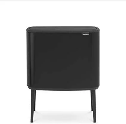 Šiukšliadėžė Brabantia Bo Touch Bin 3*11 l juoda matinė
