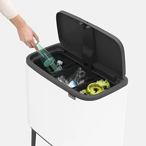 Šiukšliadėžė Brabantia Bo Touch Bin 3*11 l balta - Image 3