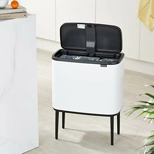 Šiukšliadėžė Brabantia Bo Touch Bin 3*11 l balta