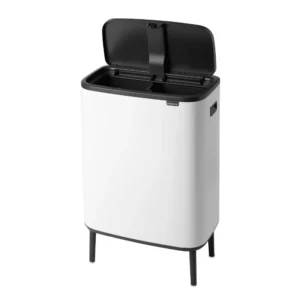 Šiukšliadėžė Brabantia Bo Touch Bin Hi 2*30 l Balta