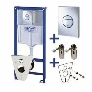 Grohe Rapid SL WC rėmo komplektas su klavišu, laikikliais, tarpine (4in1) 38813001