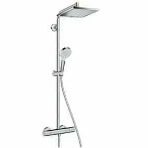 Termostatinė dušo sistema Hansgrohe Crometta E 240  27271000 su kvadratine lietaus galva