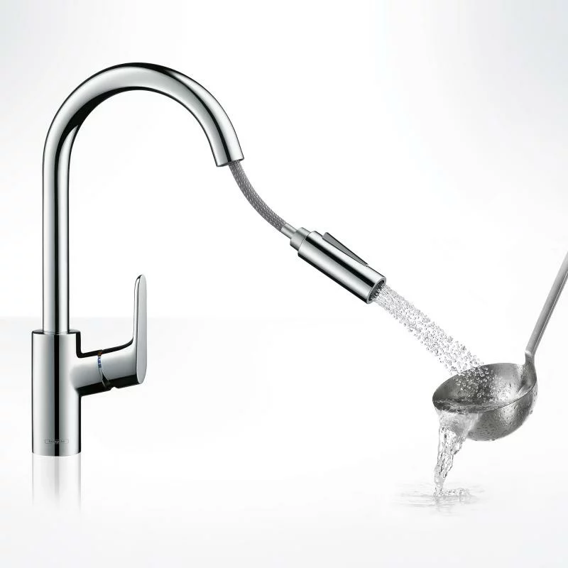 Maišytuvas virtuvei Hansgrohe Focus 31815 ištraukiamas įvairių spalvų - Image 3
