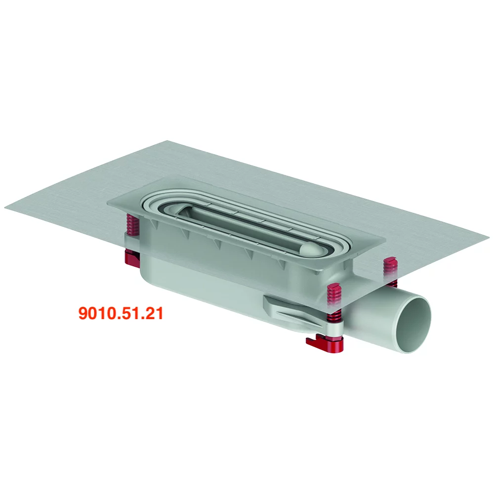 Latakas Aco ShowerDrain S+ su Plate JUODOMIS grotelėmis pilnas komplektas - Image 7
