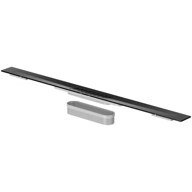 Latakas Aco ShowerDrain S+ su Stripes JUODOMIS grotelėmis pilnas komplektas - Image 2