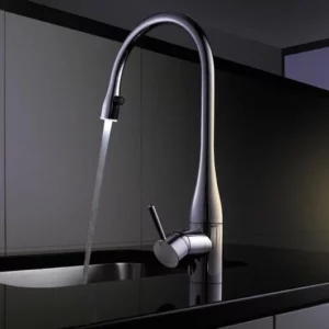 Maišytuvas nerūdijančio plieno KWC EVE LED ištraukiamu dušu 10121103700