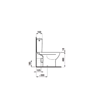 Klozetas LAUFEN Lua Rimless su bakeliu + dangtis Soft Close - Image 2