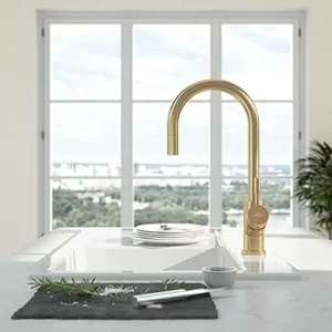 Virtuvės maišytuvas su ištraukiamu dušeliu Villeroy&Boch Umbrella Flex 92540003