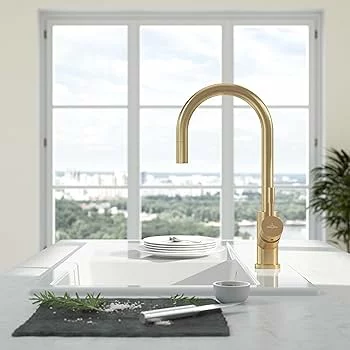 Virtuvės maišytuvas su ištraukiamu dušeliu Villeroy&Boch Umbrella Flex 92540003