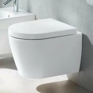 Klozetas pakabinamas Duravit Me by Starck Compact Rimless+ dangtis Soft Close