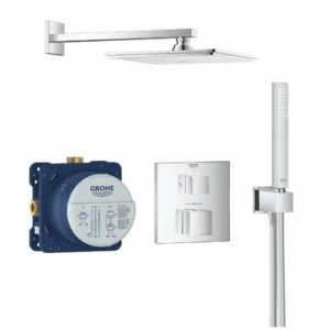 Potinkinė termostatinė dušo sistema Grohe therm Cube/Rainshower Allure 230