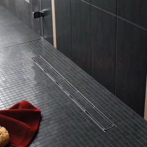 Dušo latakas Tece 80 cm su grotelėmis plytelių klijavimui