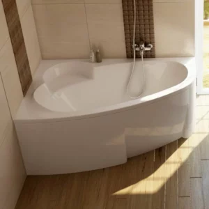 Vonia Ravak Asymmetric 170x110 cm su kojomis, priekine uždanga ir sifonu -25%