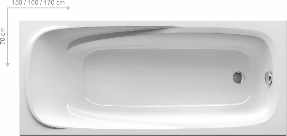 Vonia Ravak Vanda II 170x70 cm + kojos - Image 4