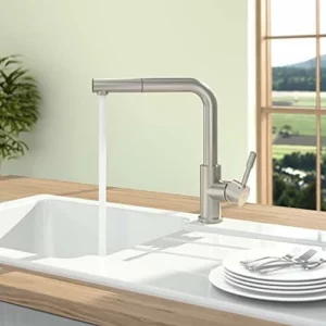Virtuvinis maišytuvas su ištraukiama žarna Villeroy&Boch Steel Shower 969701LC
