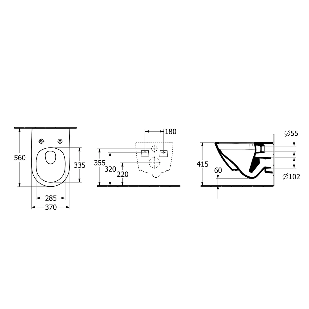 Klozetas pakabinamas Villeroy&Boch Subway3 TwistFlush su Ceramic Plus danga+ dangtis Soft Close - Image 4