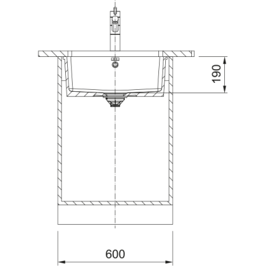 Keramikinė plautuvė Franke ''KUBUS" KXK 110-51 545*445 mm - Image 3
