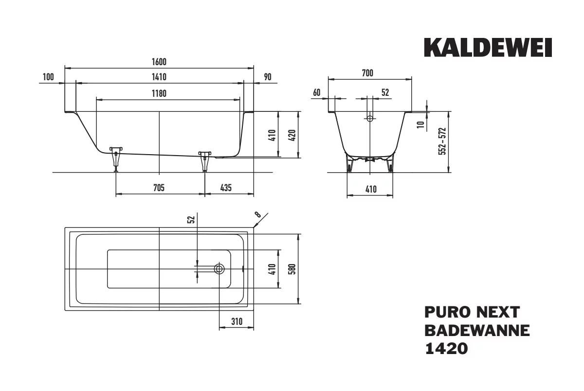 Vonia Kaldewei Puro Next 1420 160x70 cm -25 % - Image 4
