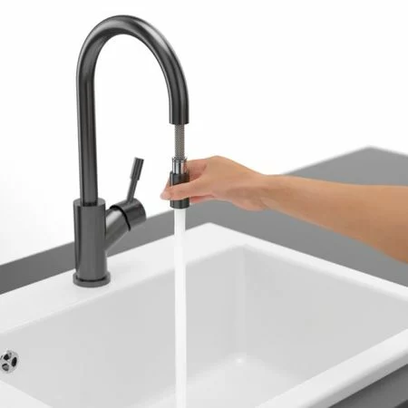 Virtuvės maišytuvas su ištraukiamu dušeliu Villeroy&Boch Umbrella Flex 92540005 - Image 2