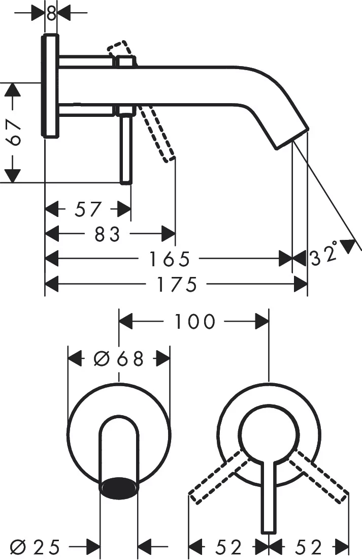 Praustuvo maišytuvas Hansgrohe Tecturis 73350 įvairių spalvų - Image 4