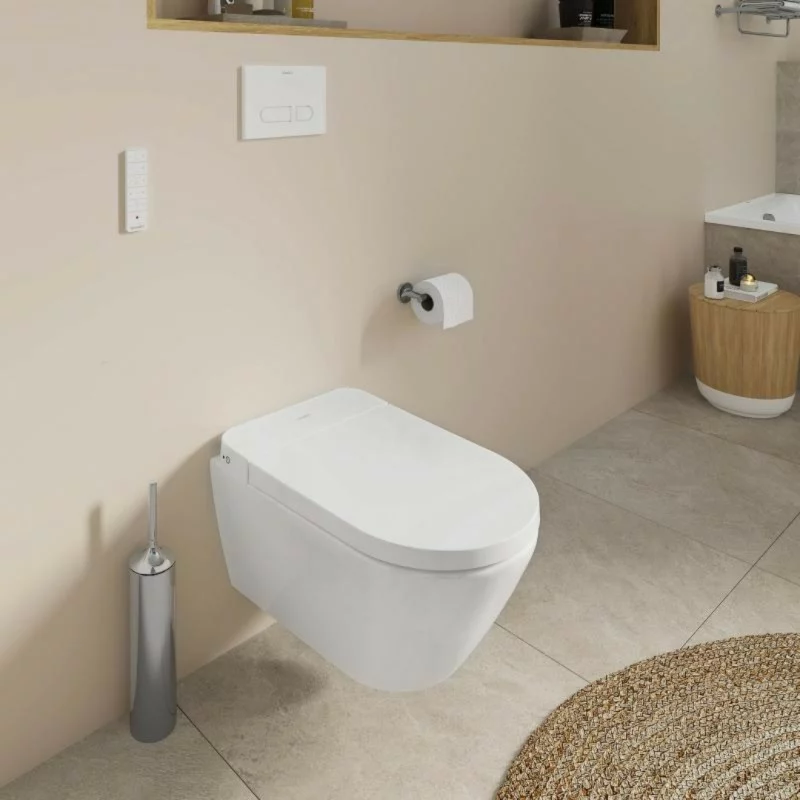 Pakabinamas klozetas su bidė funkcija Duravit Sensowash D Neo Compact