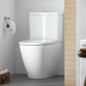 Klozetas su bakeliu Duravit D Neo Rimless+ dangtis Soft Close
