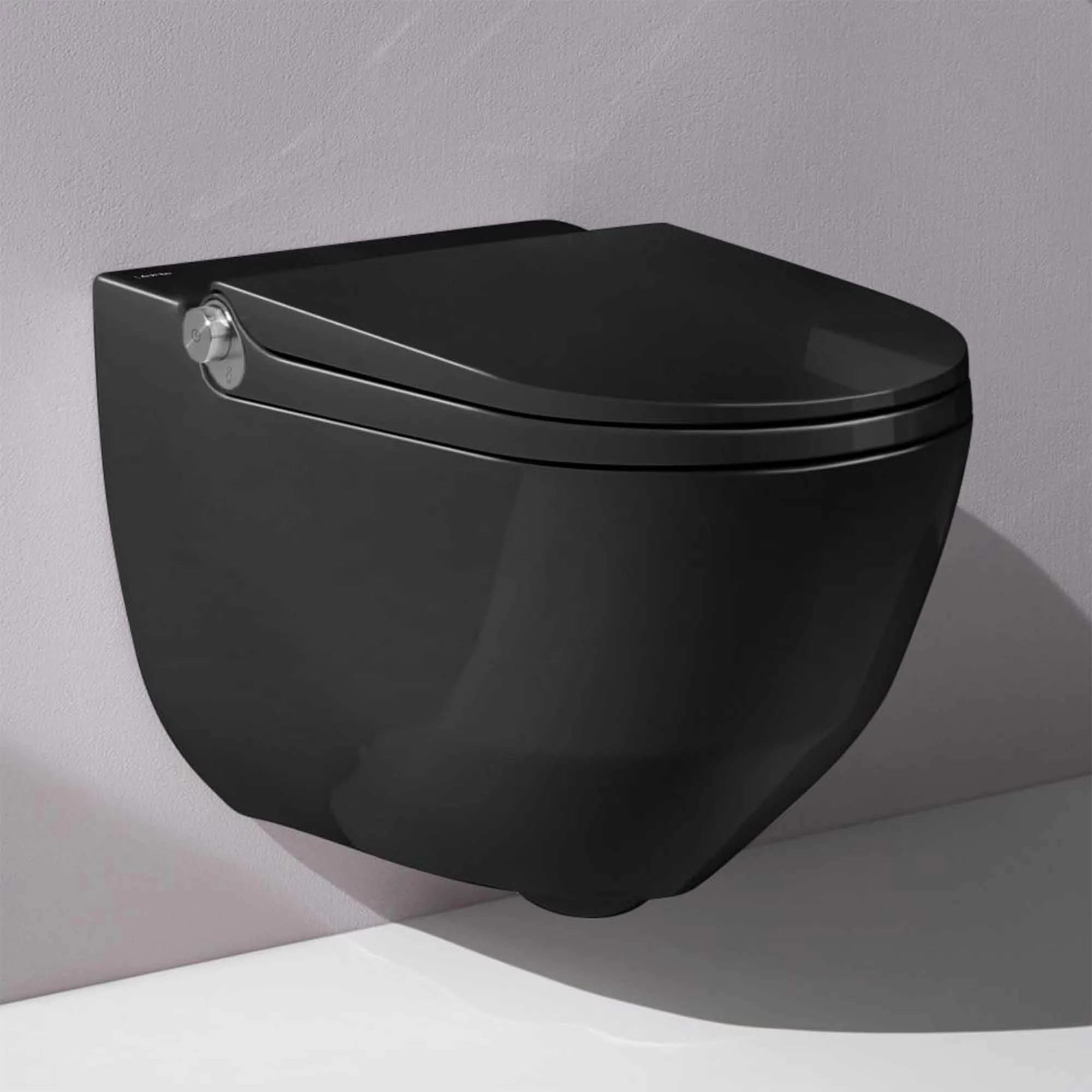 Klozetas Laufen Riva su bidė funkcija+ dangtis Soft Close juodas matinis - Image 3