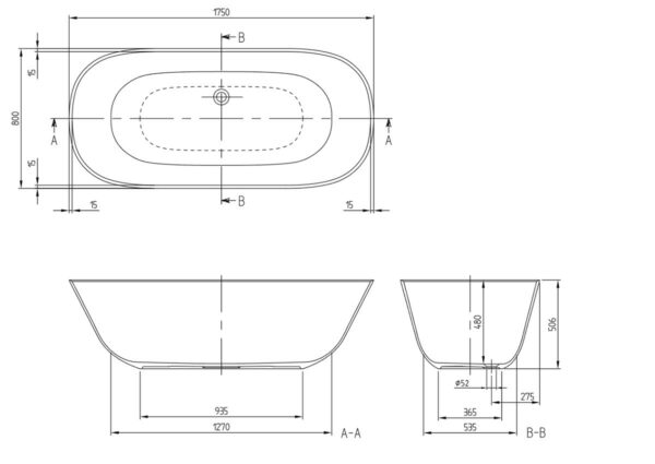 Vonia Villeroy&Boch Theano 175*80 cm - Image 8