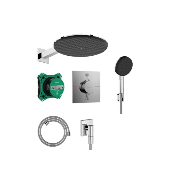 Potinkinė termostatinė dušo sistema Hansgrohe Alive S 300 pilnas komplektas