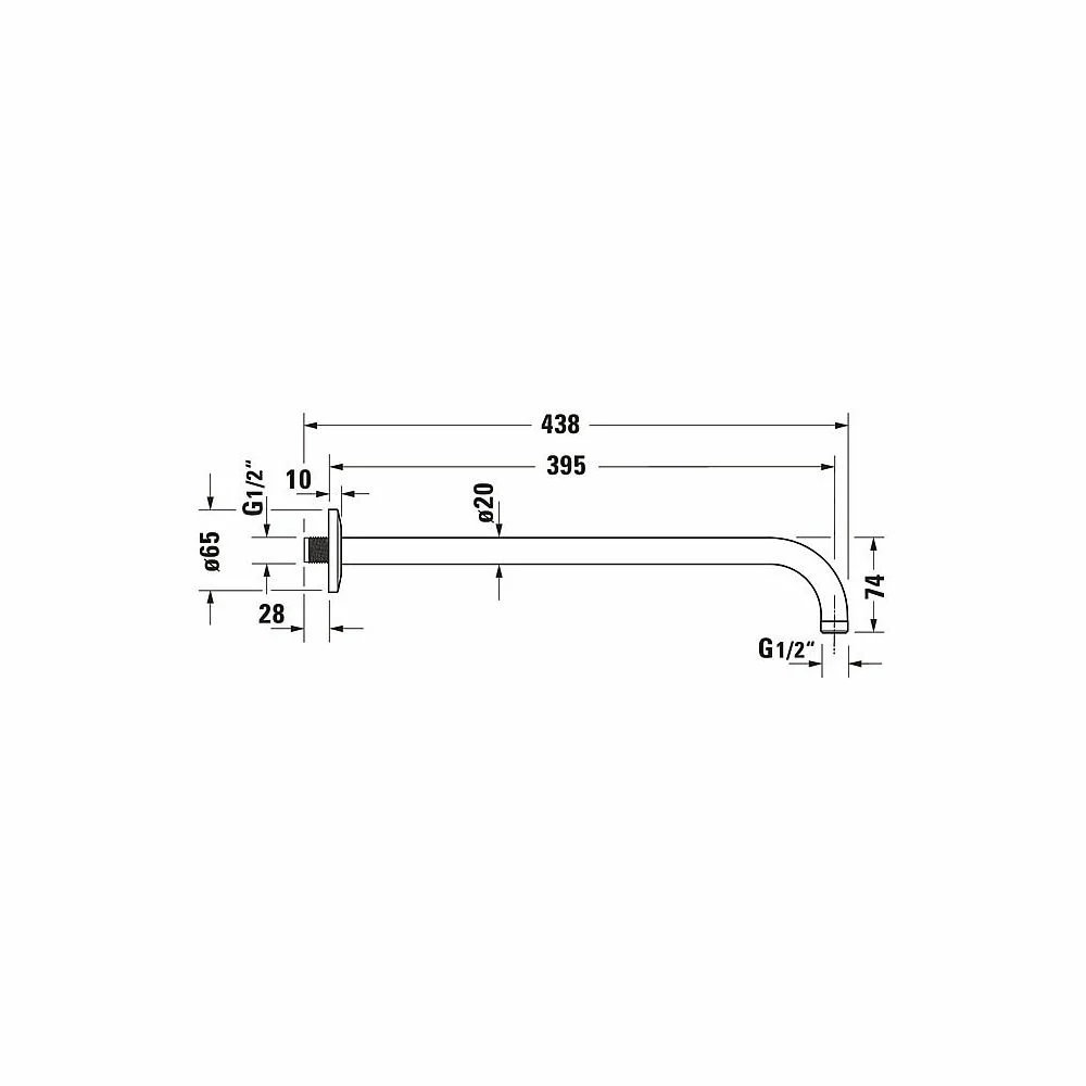 Potinkinė termostatinė dušo sistema Duravit nerūdijančio plieno spalvos pilnas komplektas - Image 4