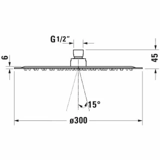 Potinkinė termostatinė dušo sistema Duravit nerūdijančio plieno spalvos pilnas komplektas - Image 5