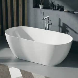Laisvai pastatoma Duravit DuraKanto 168 x 80 cm akrilinė vonia komplekte su sifonu